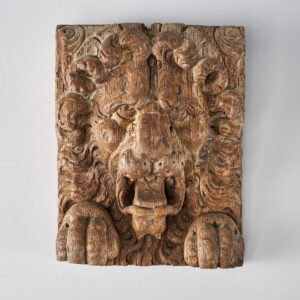17th C. Relief Carved Oak Panel