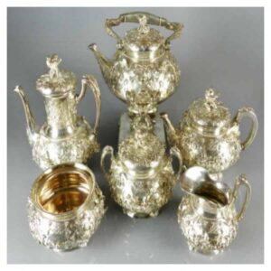 Impressive London Sterling Silver Tea and Coffee Set